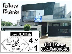 1 kanal designer house with full basement for sale with swimming pool home theatre with polk   Contact Faraz 0321-4000646  islam estate Dha Lahore    
